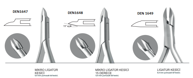 ORTODONTİ MİKRO LİGATÜR KESİCİ 15DERECE